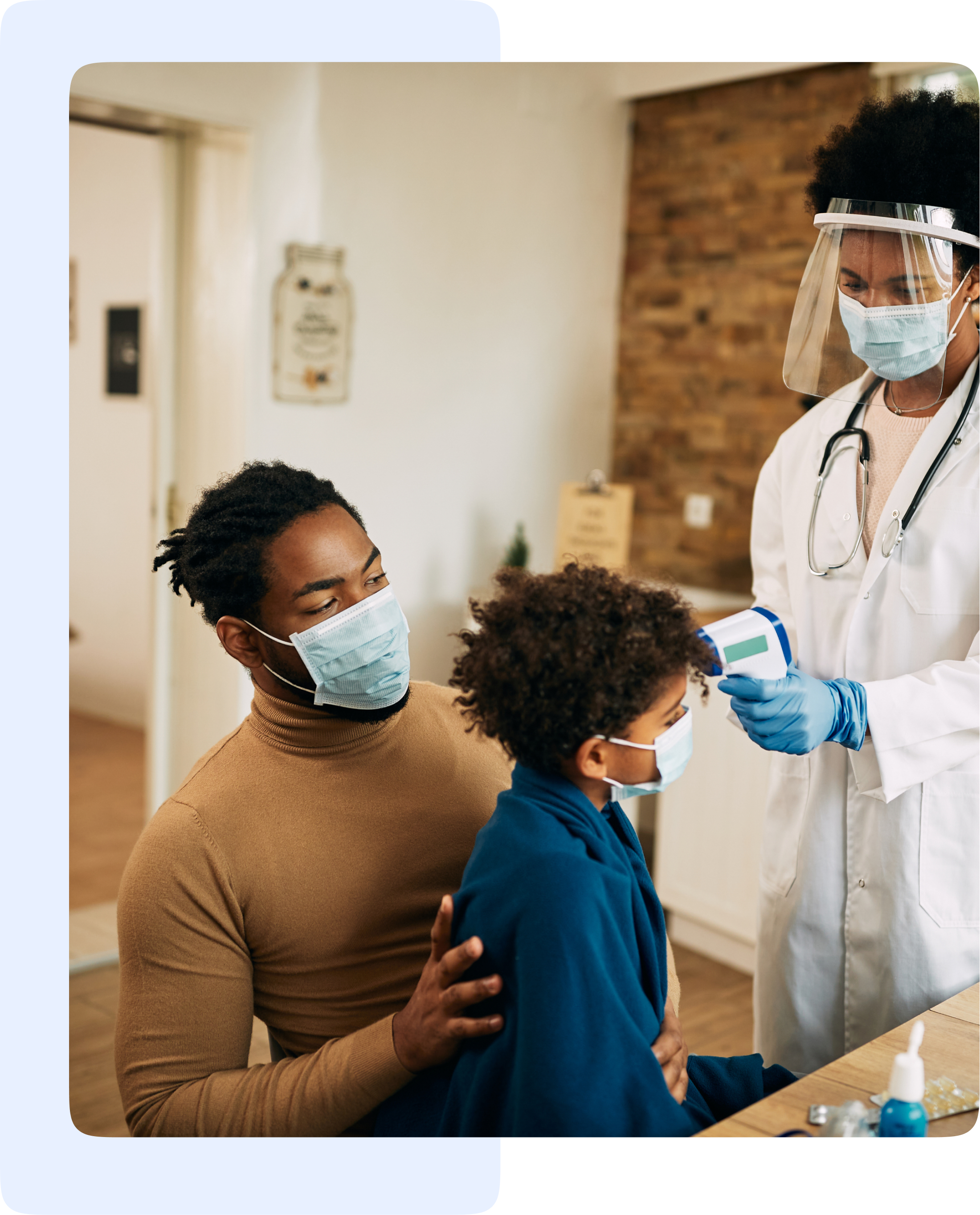 Doctor consulting with elderly patient