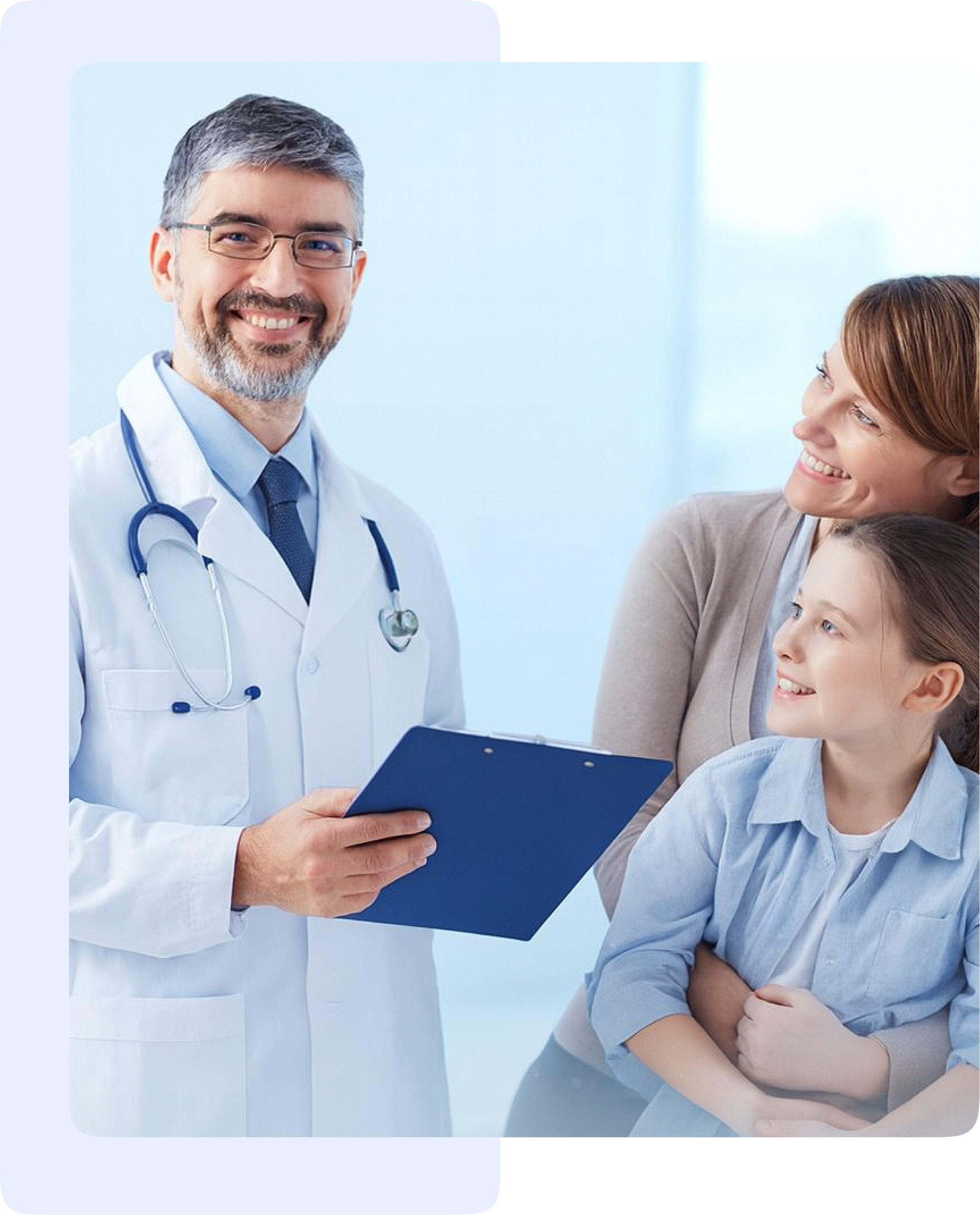 Doctor consulting with elderly patient